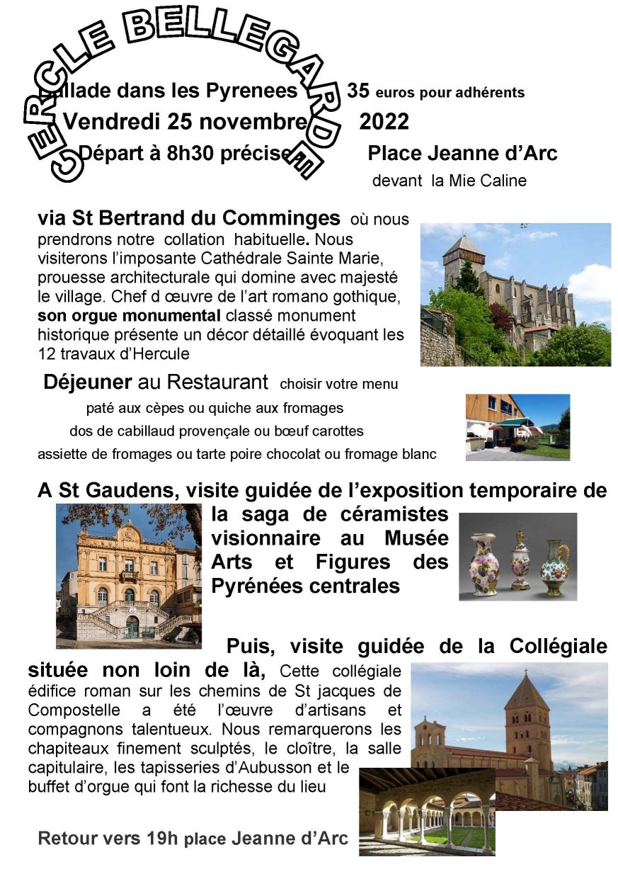 sortie 25 nov
